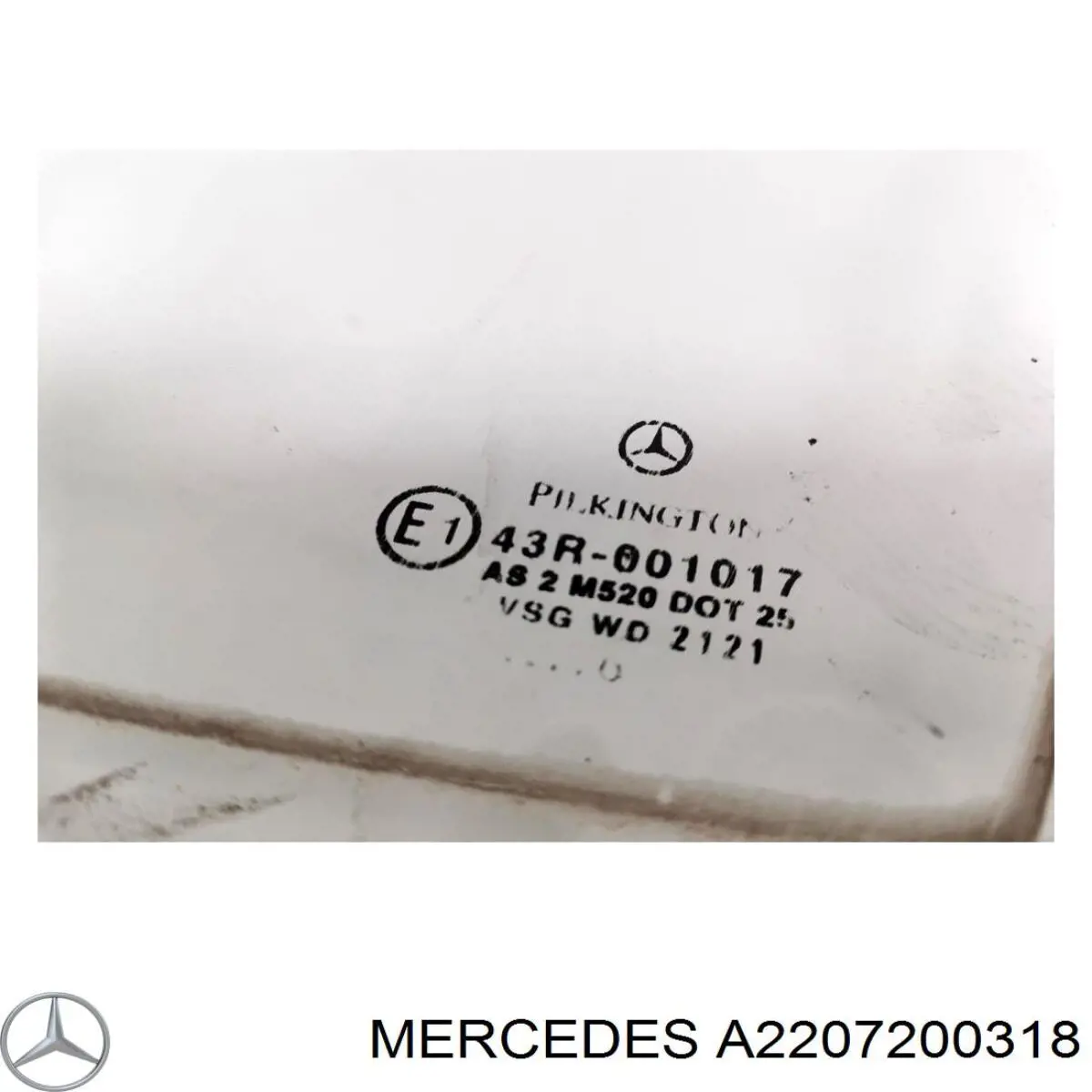 A2207200318 Mercedes luna de puerta delantera izquierda