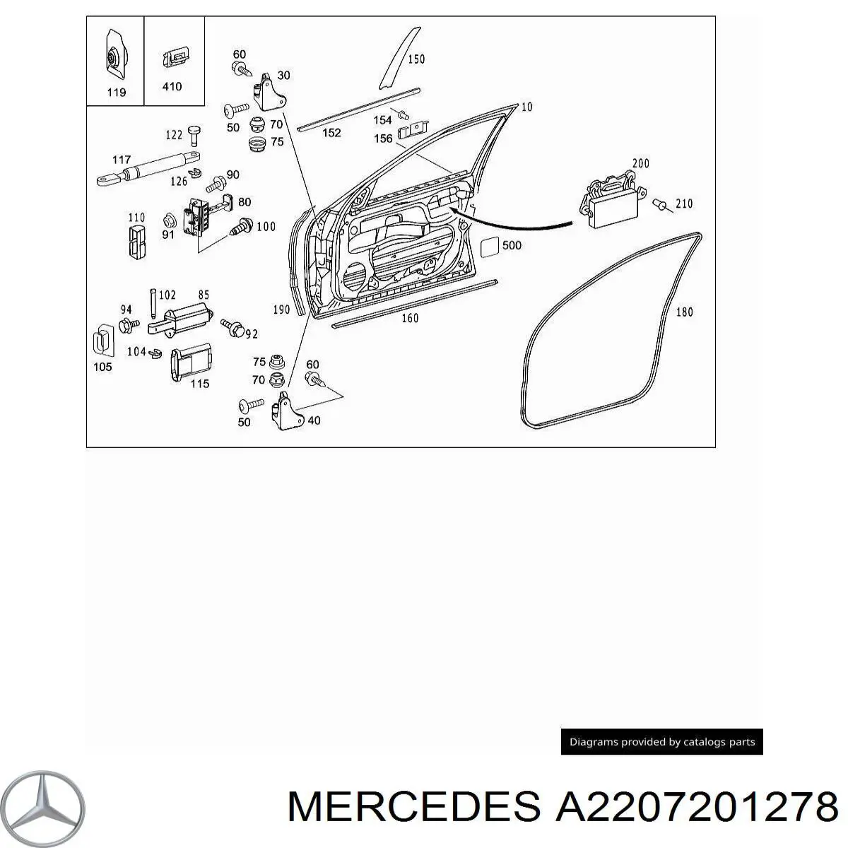  Mercedes A2207201278 precio, desde 51,01 EUR