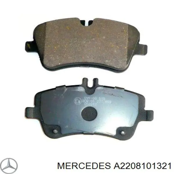 A2208101321 Mercedes cristal de espejo retrovisor exterior izquierdo