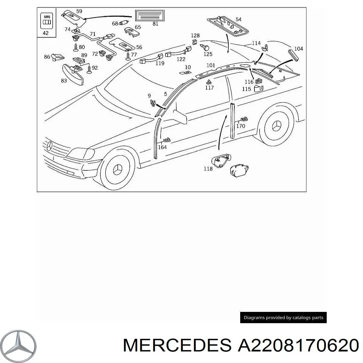  Mercedes A2028173120 precio, desde 12,74 EUR