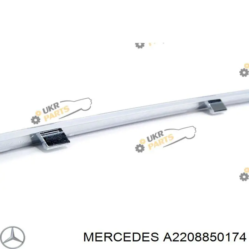 A2208850174 Mercedes moldura de parachoques delantero izquierdo
