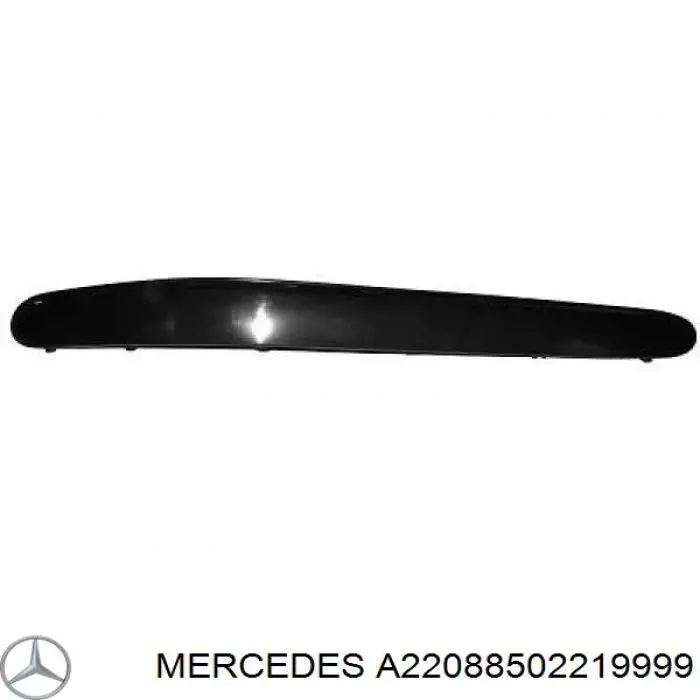 22088502219999 Mercedes listón embellecedor/protector, parachoques delantero derecho