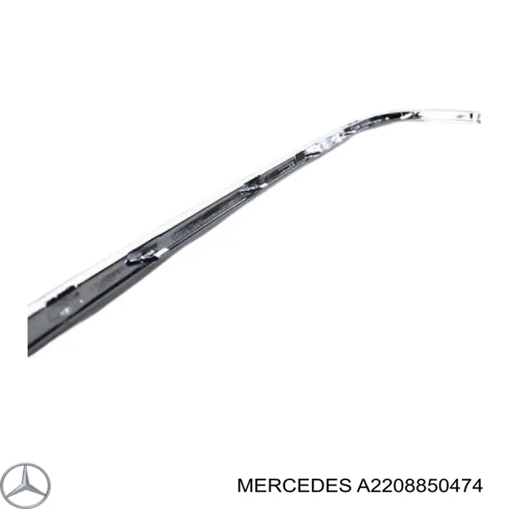 Moldura de parachoques trasero derecho Mercedes A2208850474 precio, desde 106,31 EUR