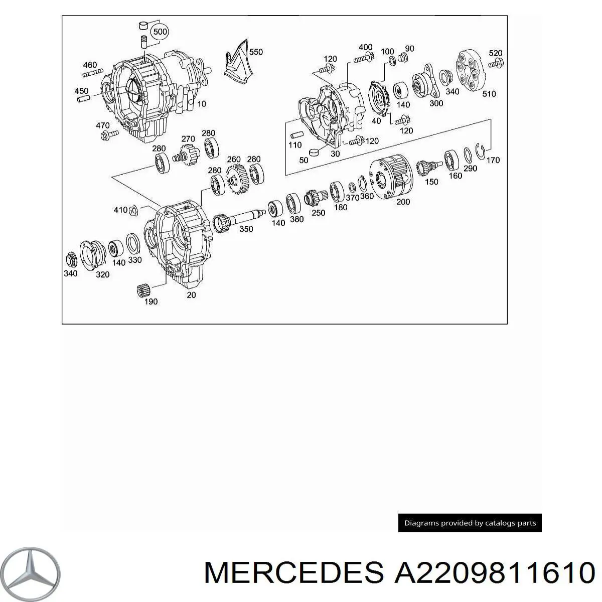 Cojinete de entrada de la caja de transferencia Mercedes A2209811610 precio, desde 14,85 EUR