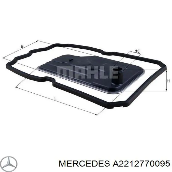 A2212770095 Mercedes filtro caja de cambios automática