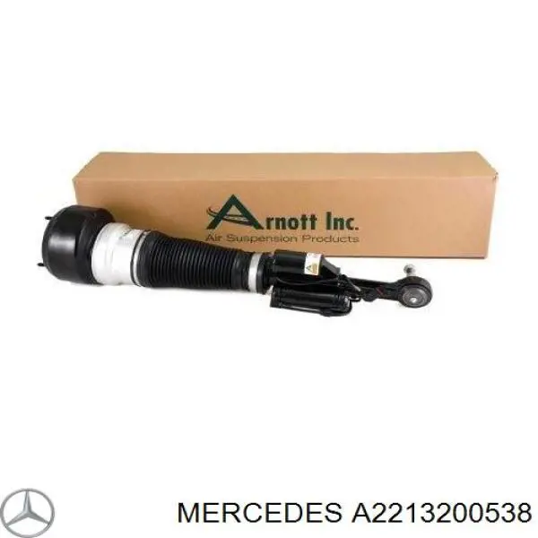 A2213200538 Mercedes amortiguador delantero derecho