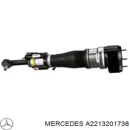A2213201738 Mercedes amortiguador delantero izquierdo