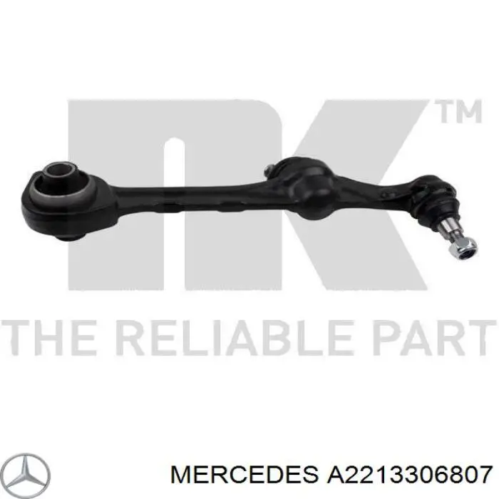 A2213306807 Mercedes barra oscilante, suspensión de ruedas delantera, inferior derecha