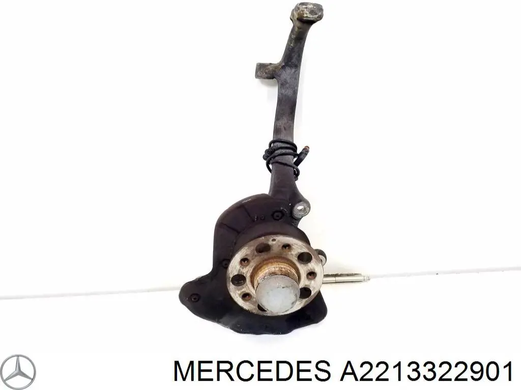 A2213322901 Mercedes muñón del eje, suspensión de rueda, delantero izquierdo