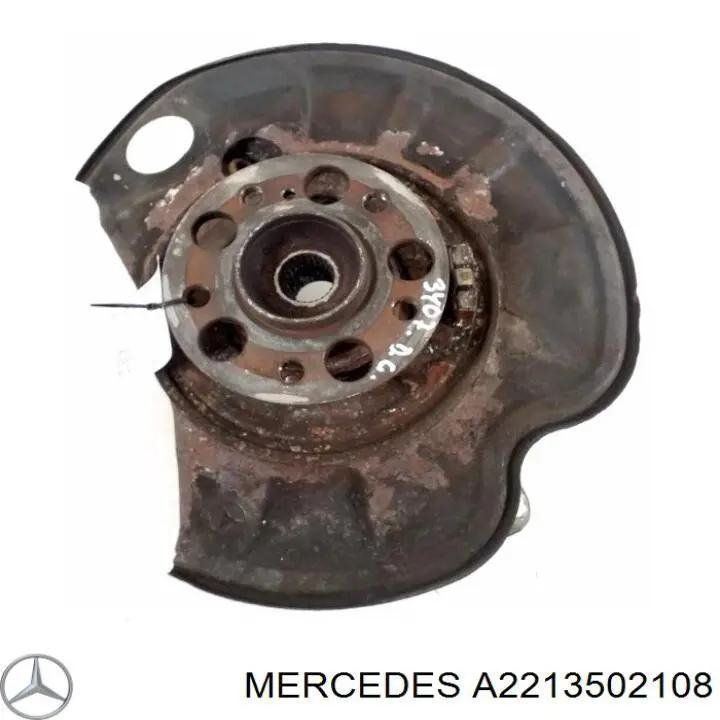 A2213502108 Mercedes muñón del eje, suspensión de rueda, trasero izquierdo