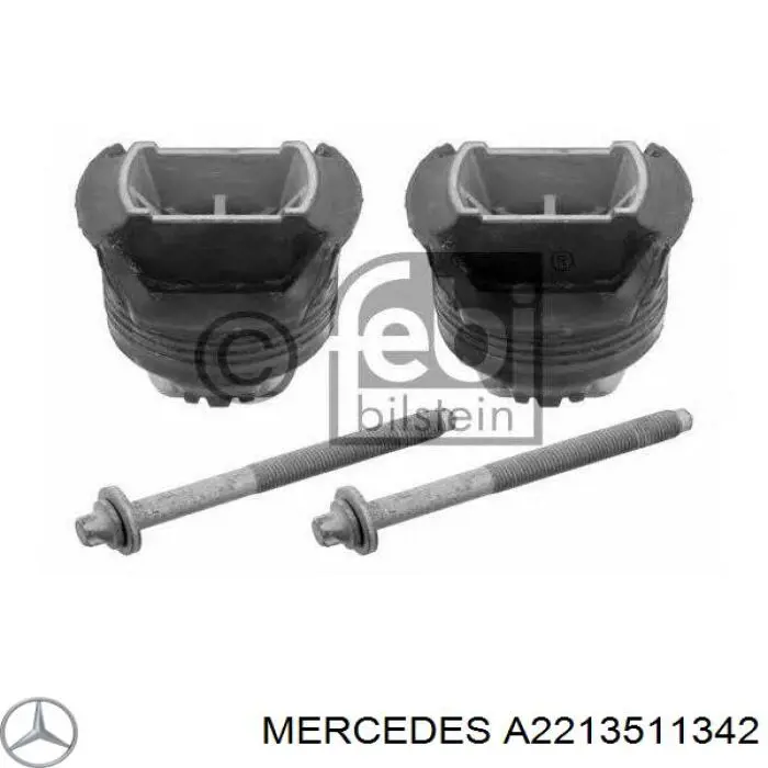 A2213511342 Mercedes suspensión, cuerpo del eje trasero