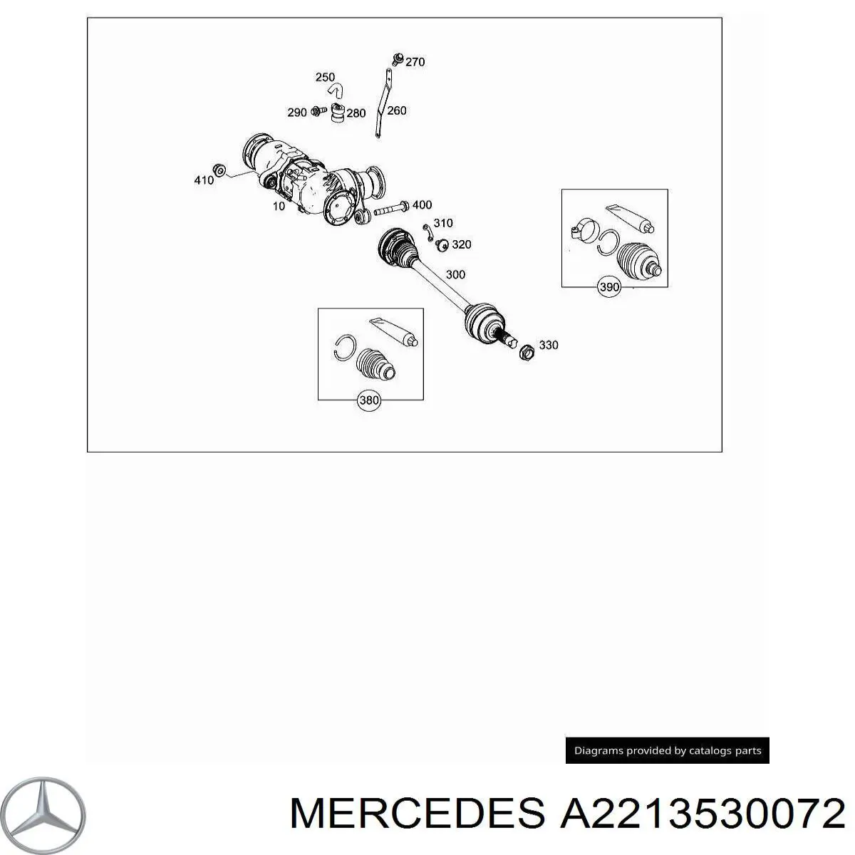 Tuerca del cubo de la rueda delantera Mercedes A2213530072 precio, desde 17,24 EUR