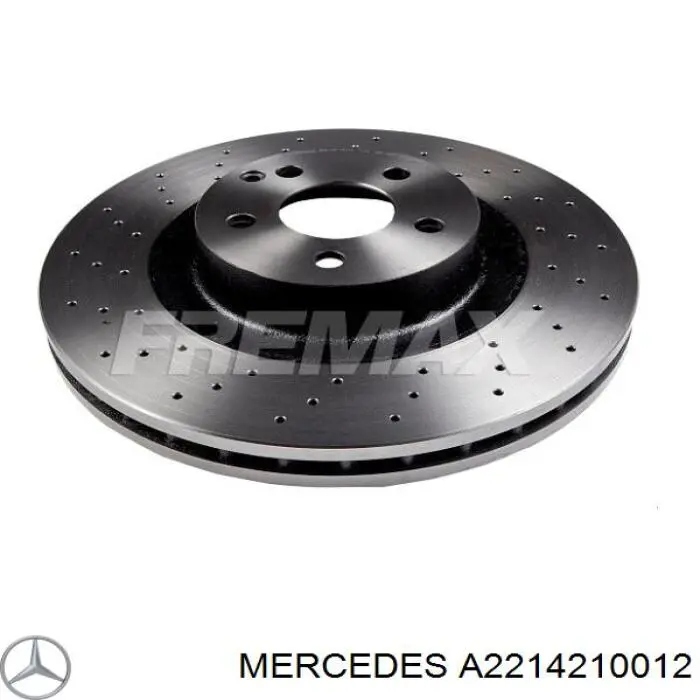 A2214210012 Mercedes disco de freno delantero