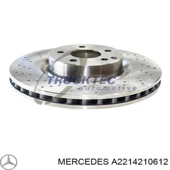 A2214210612 Mercedes freno de disco delantero