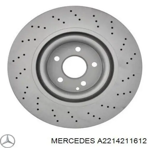 Comprar A2214211612 Mercedes Freno de disco delantero