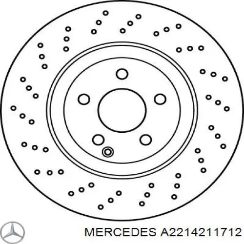 Comprar A2214211712 Mercedes Freno de disco delantero