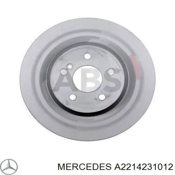 A2214231012 Mercedes disco de freno trasero