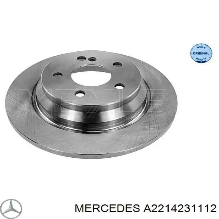 A2214231112 Mercedes disco de freno trasero