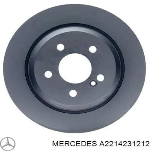 Disco de freno trasero Mercedes A2214231212 precio, desde 65,49 EUR