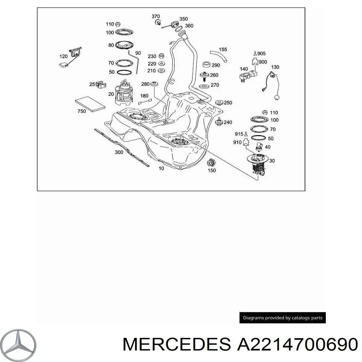 Filtro combustible Mercedes A2214700690 precio, desde 163,26 EUR