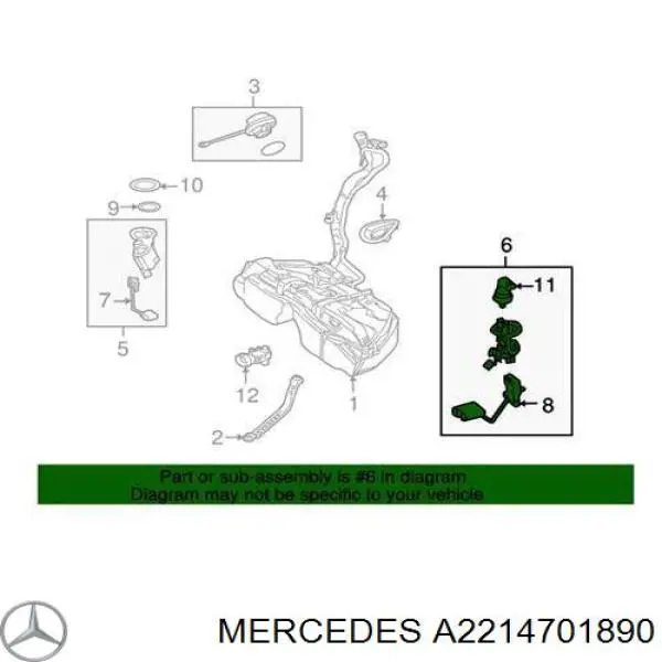 Filtro combustible Mercedes A2214701890 precio, desde 67,56 EUR