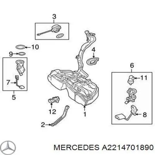 Comprar A2214701890 Mercedes Filtro diesel