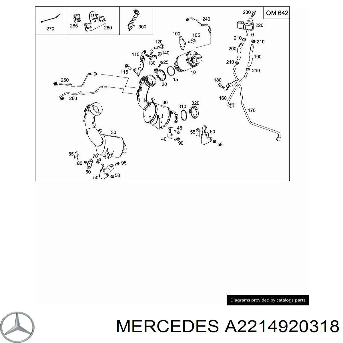  Mercedes A2214920318 precio, desde 13,45 EUR