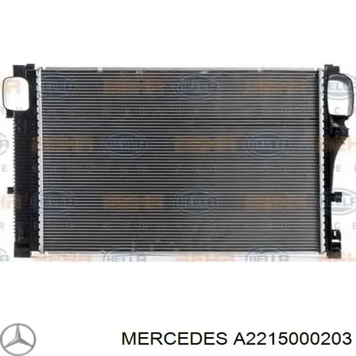 A2215000203 Mercedes radiador refrigeración del motor