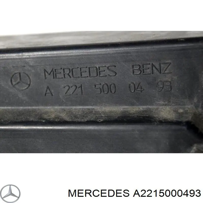 A2215000493 Mercedes difusor de radiador, ventilador de refrigeración, condensador del aire acondicionado, completo con motor y rodete