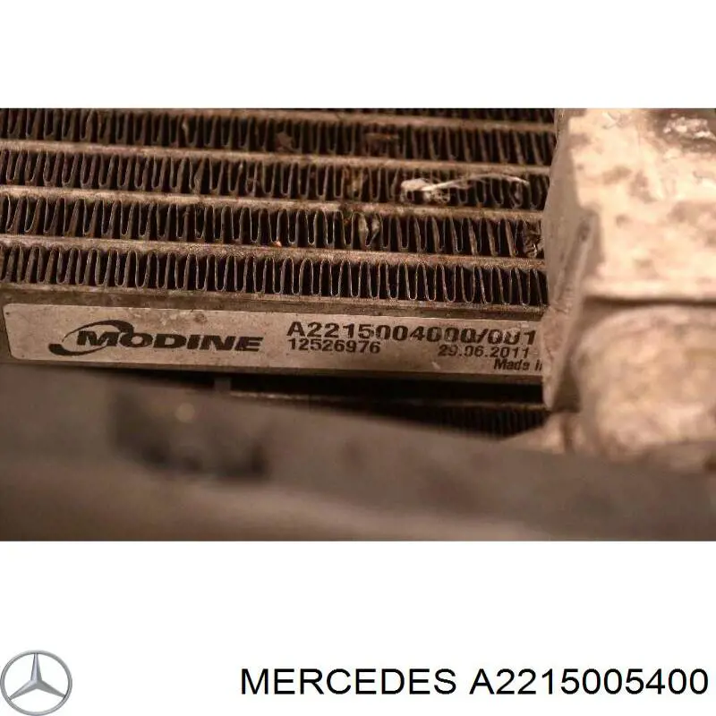 Radiador de aire de admisión Mercedes A2215005400 precio, desde 90,02 EUR