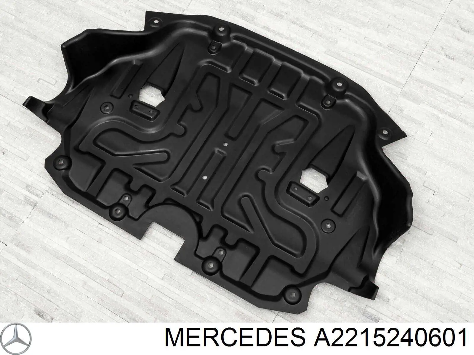 A2215240601 Mercedes protección motor / empotramiento
