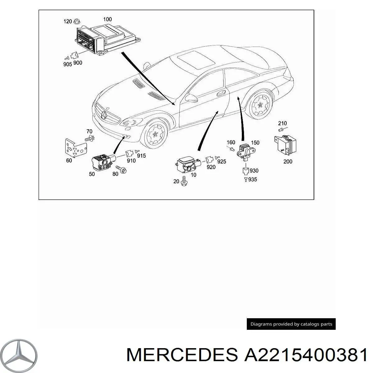 A2215400381 Mercedes