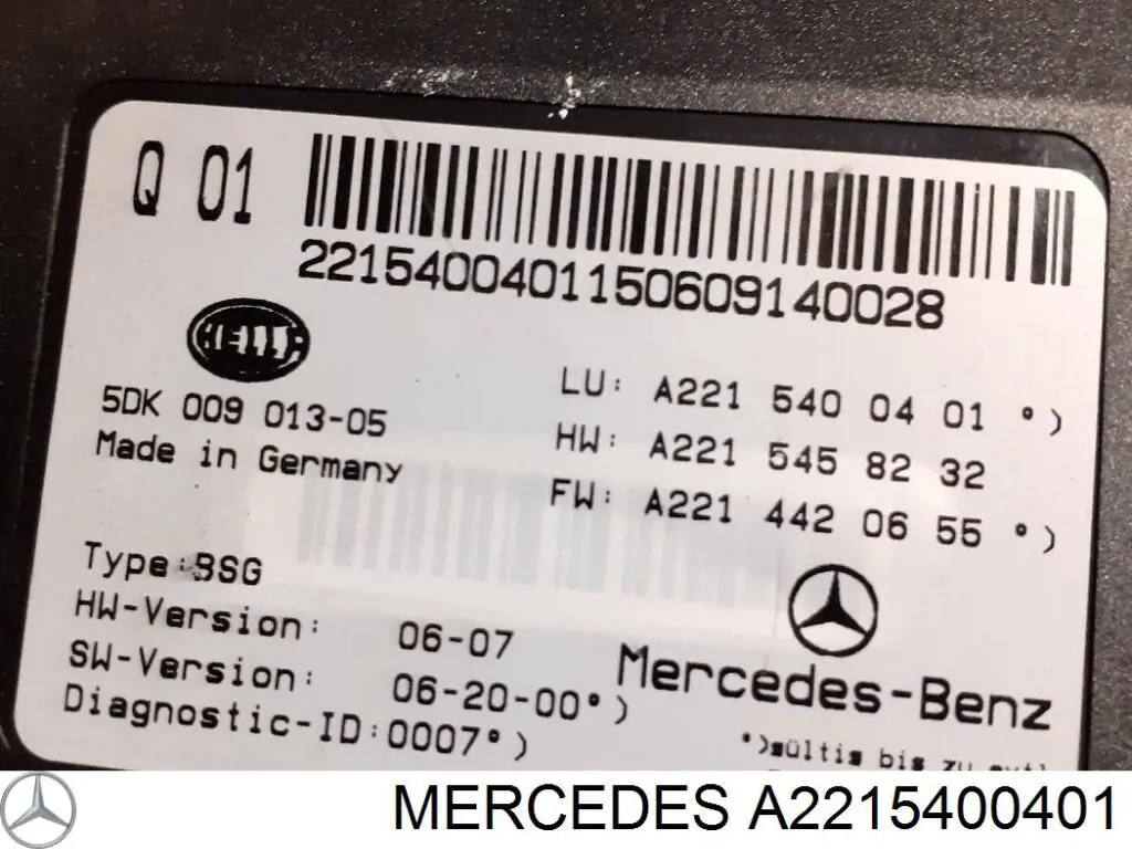  A2215400401 Mercedes