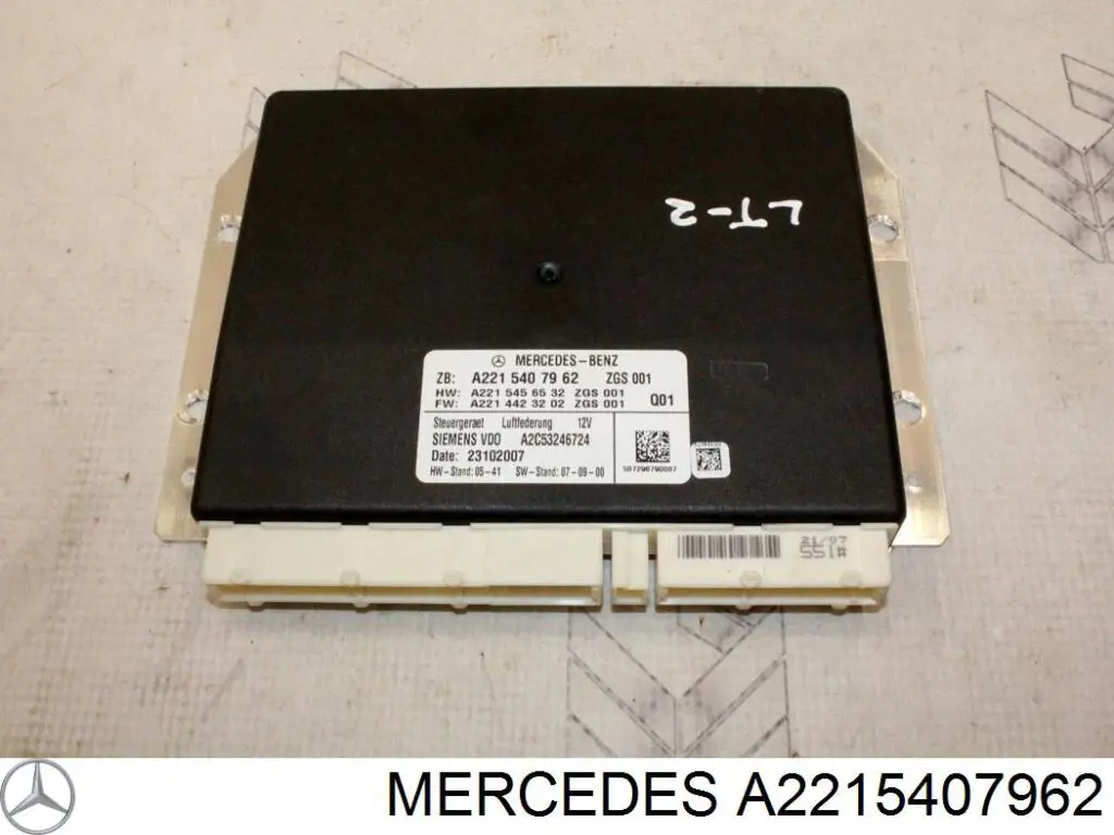 A2215407962 Mercedes unidad de control, suspensión neumática