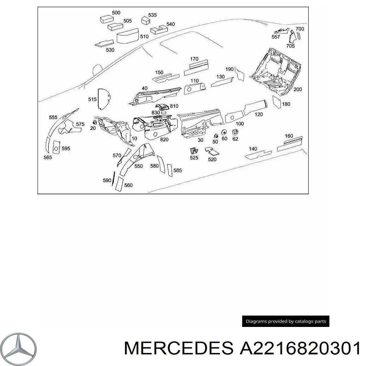 A2216820301 Mercedes