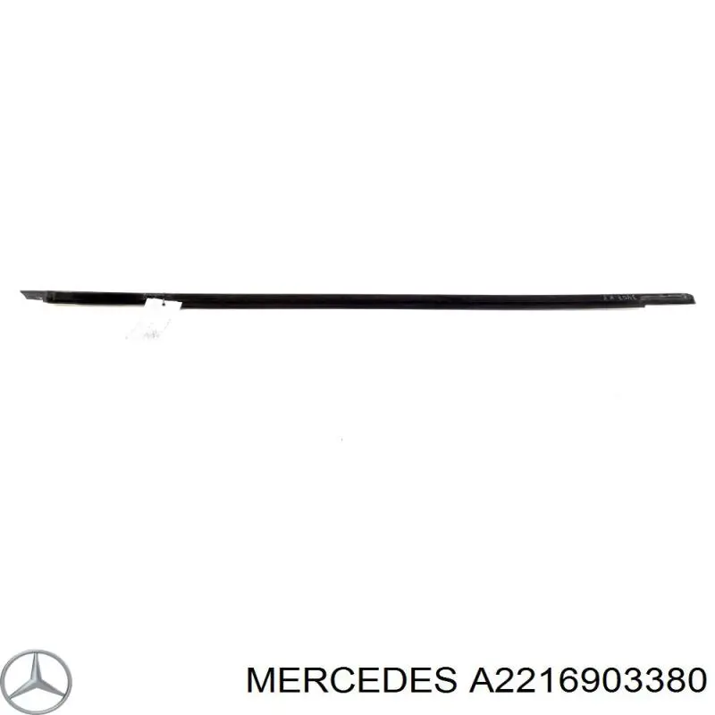 Comprar A2216903380 Mercedes Moldura de cristal de la puerta delantera izquierda