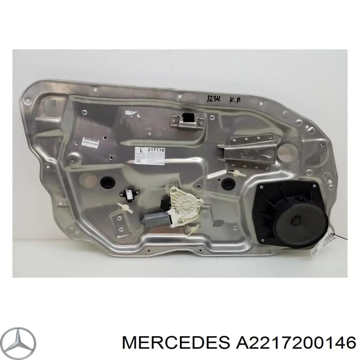 A2217200146 Mercedes mecanismo de elevalunas, puerta delantera izquierda