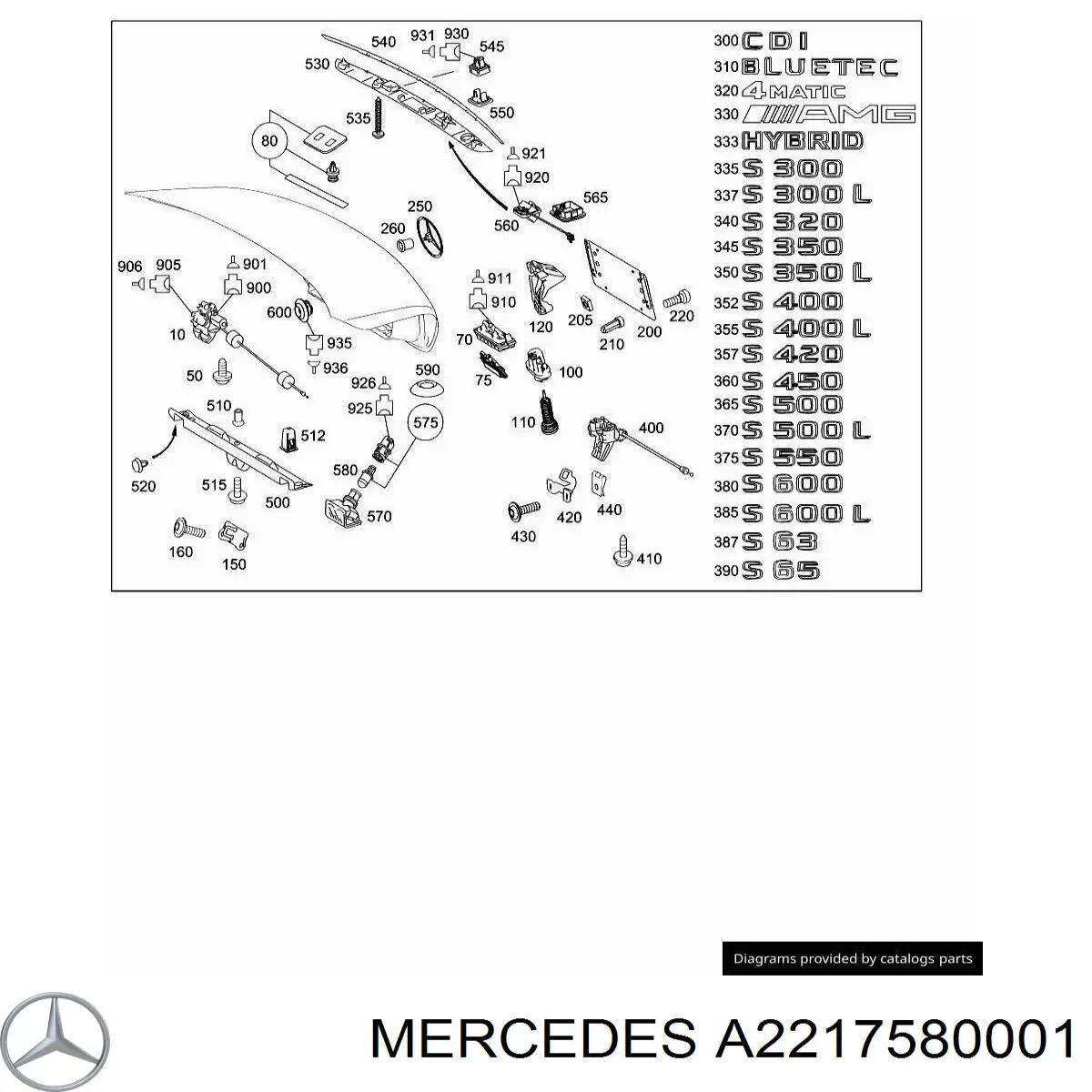  Mercedes A2217580001 precio, desde 19,93 EUR