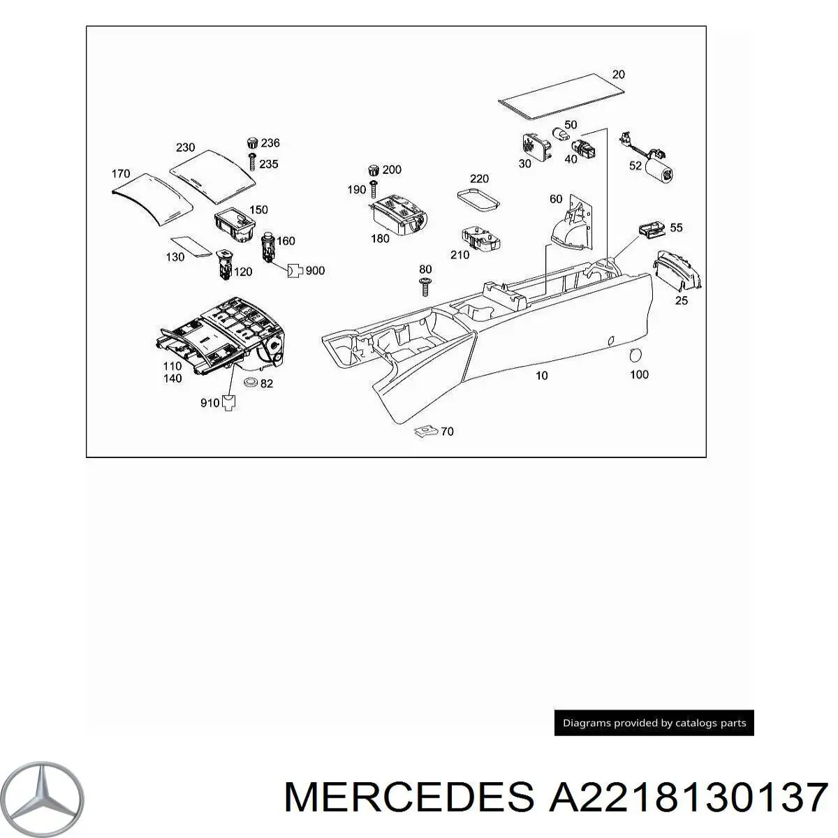  Mercedes A2218130137 precio, desde 3,99 EUR