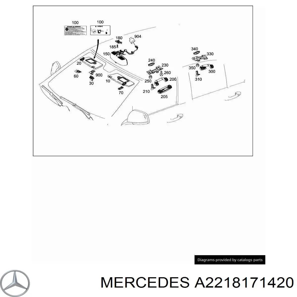A2218171420 Mercedes 
