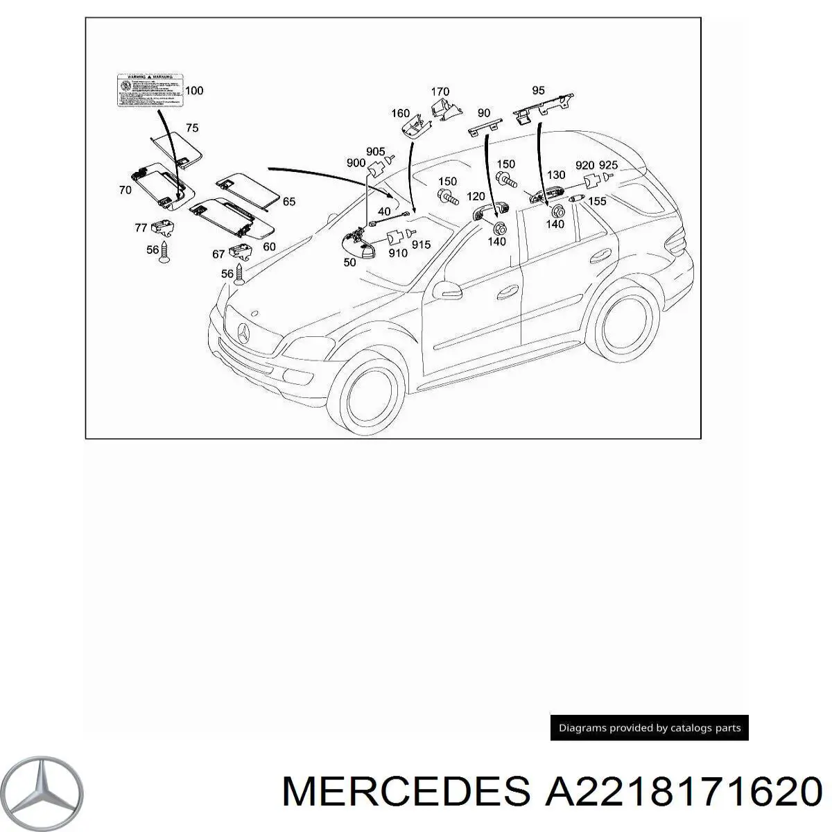 A2218171620 Mercedes 