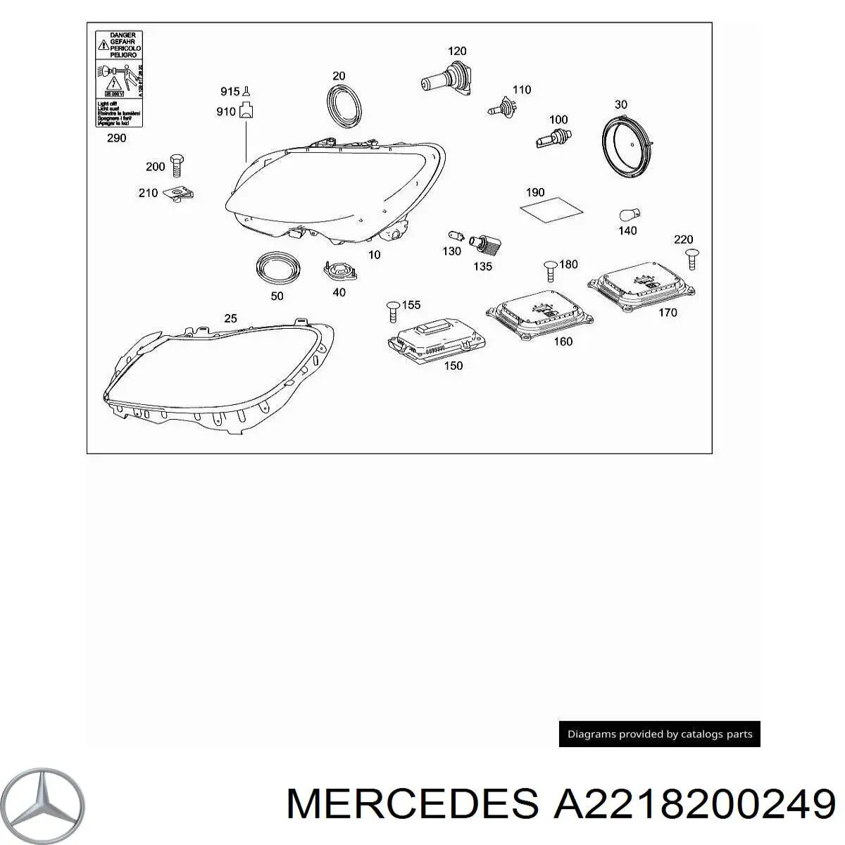 A2218200249 Mercedes 