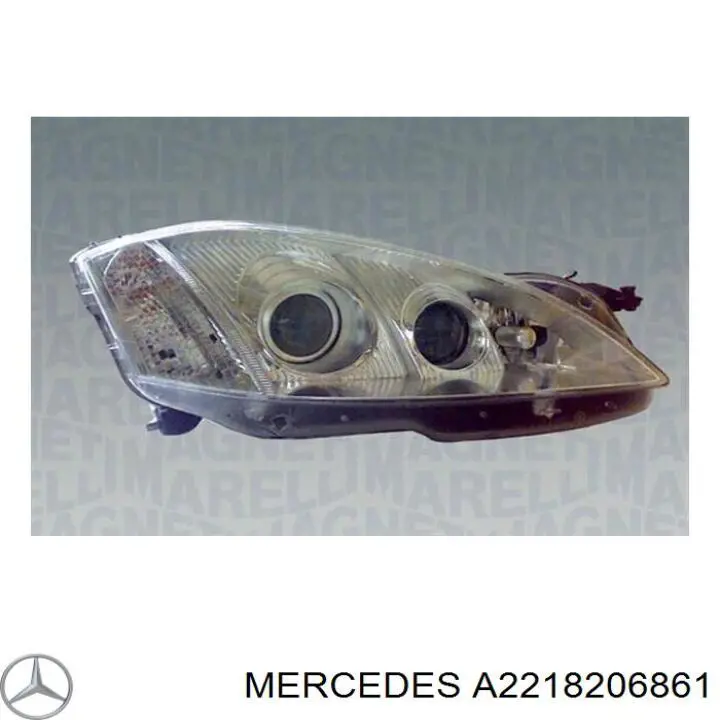 2218206861 Mercedes Luz derecha