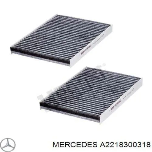 A2218300318 Mercedes filtro habitáculo