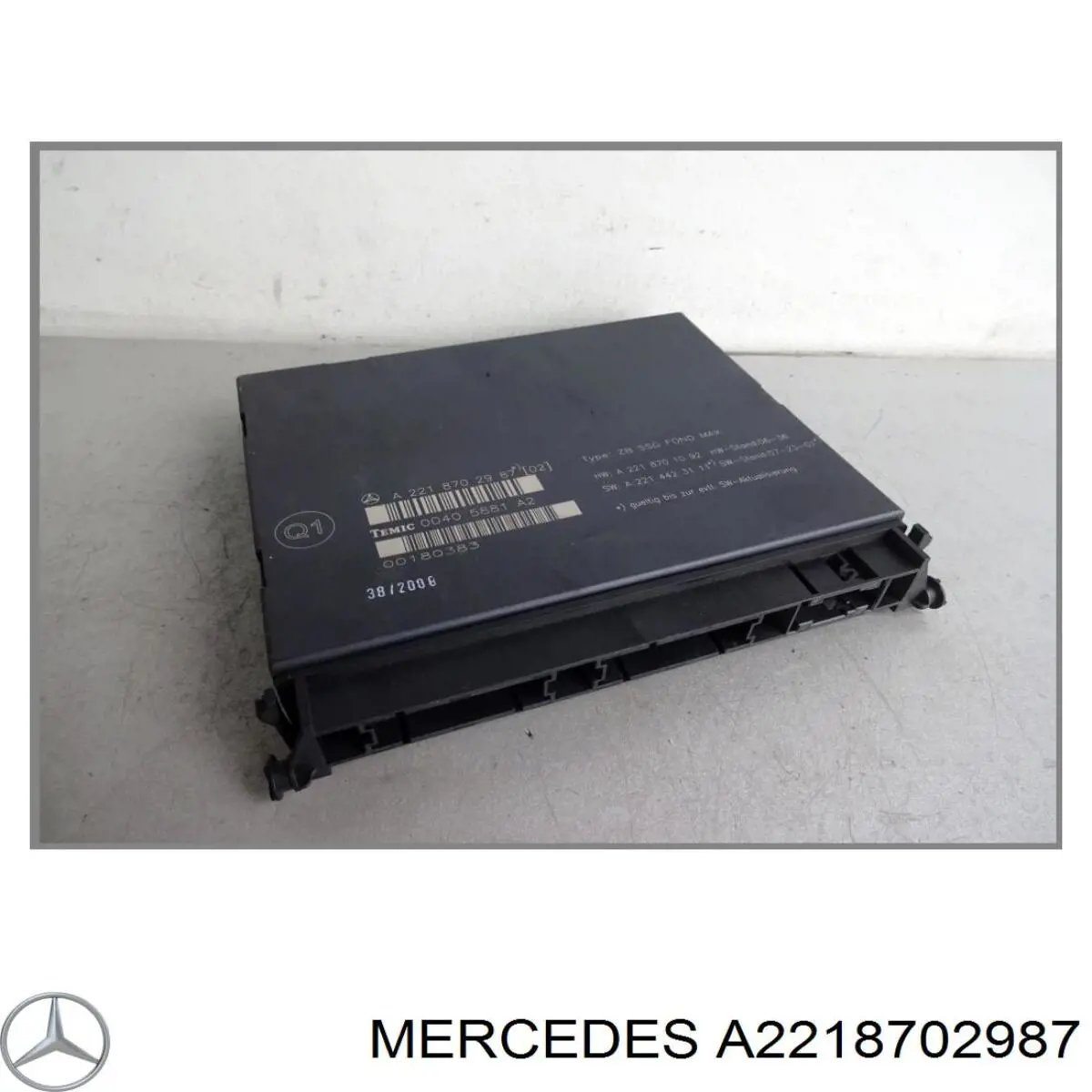 A2218707293 Mercedes Monitor del reposacabezas delantero