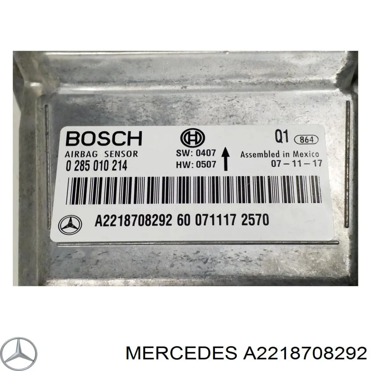 Módulo de control de airbag Mercedes A2218708292 precio, desde 159,72 EUR