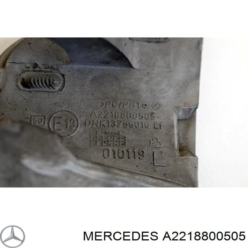 A2218800505 Mercedes tapa de boquilla lavafaros