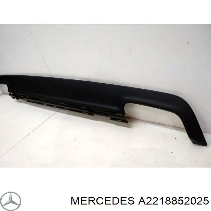 Listón embellecedor/protector, parachoques trasero para Mercedes S (W221)