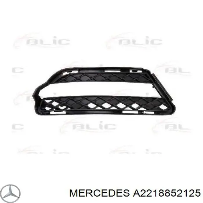 A22188521259999 Mercedes listón embellecedor/protector, parachoques trasero central