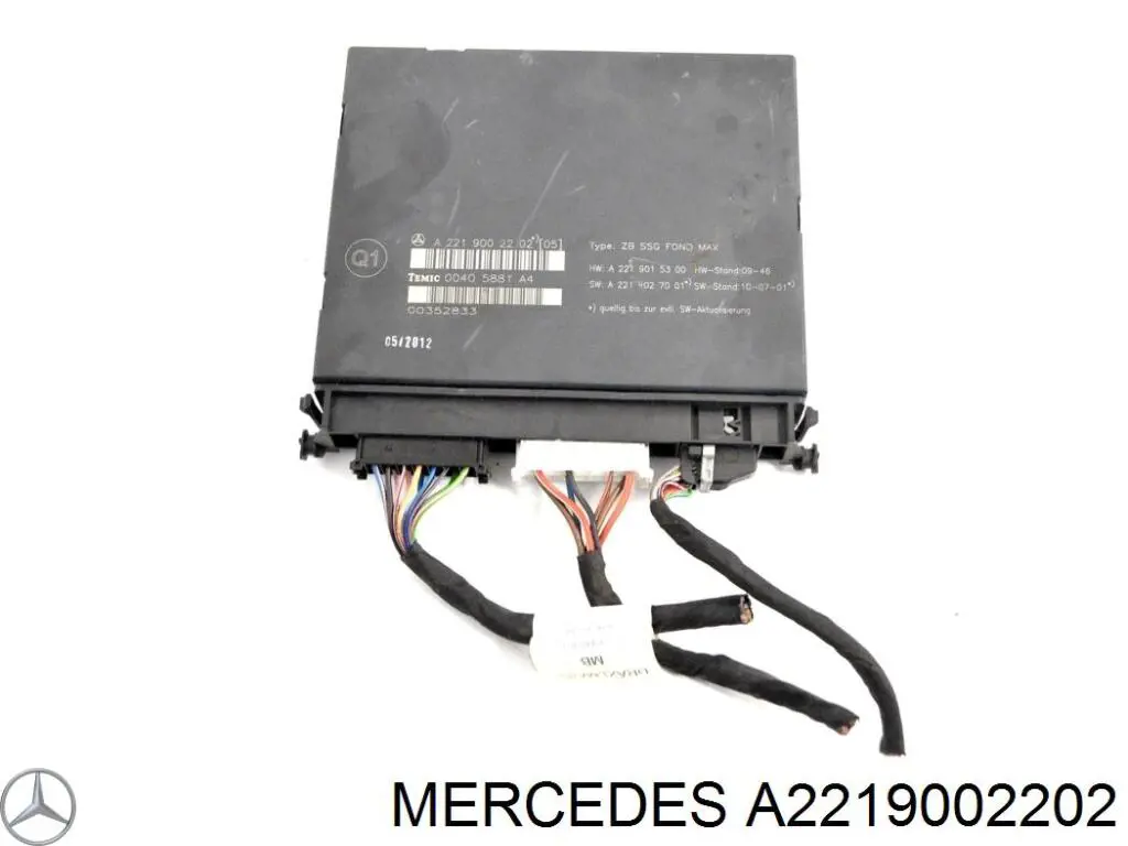 Monitor (pantalla) del reposacabezas delantero Mercedes S (W221)